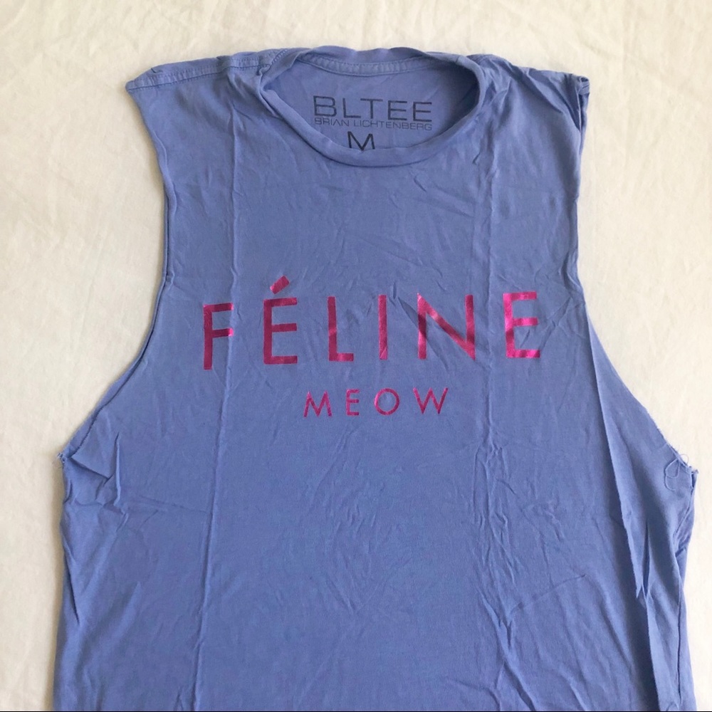 Brian Lichtenberg Feline purple tank